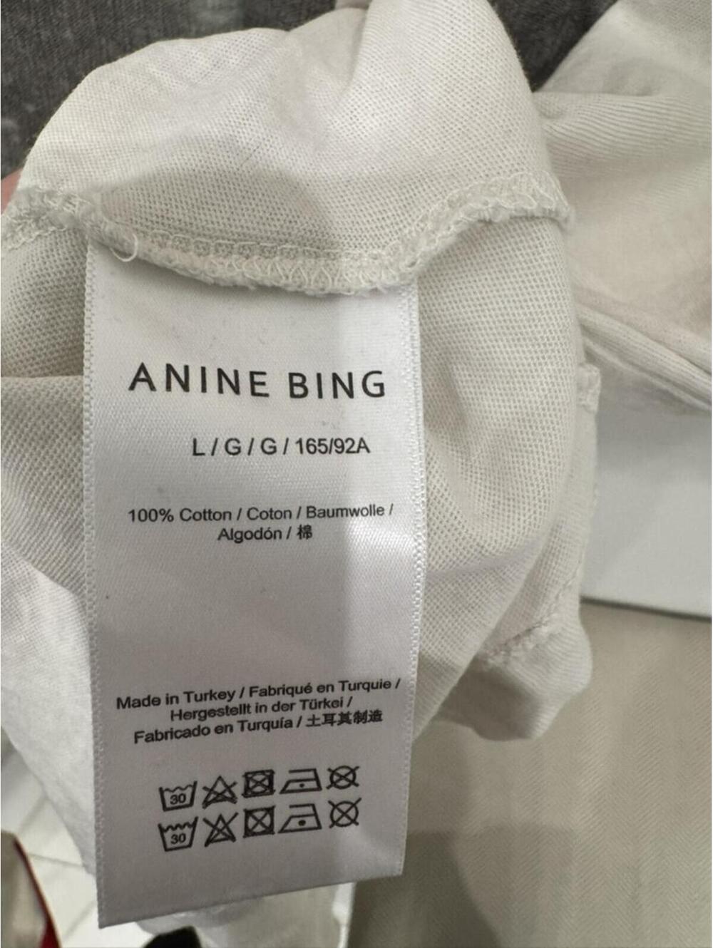 ANINE BING Vintage Style Graphic T-Shirt White - Picture 4 of 4